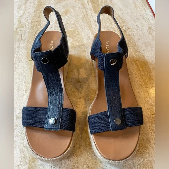 Vionic Calera Ankle Straps Heeled Wedge Espadrilles Sandal - Picture 2 of 9